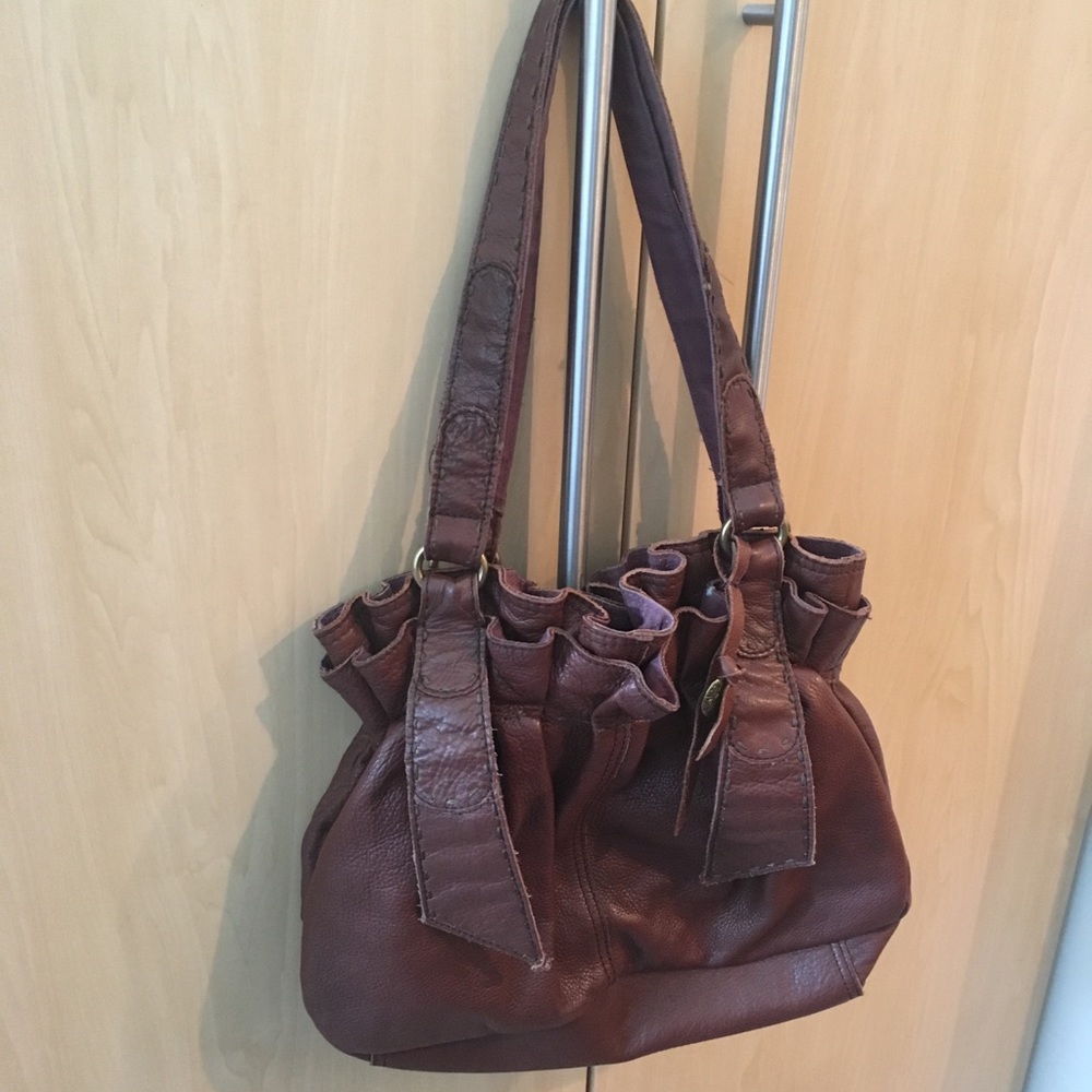 Lucky Brand brown leather shoulder bag purse